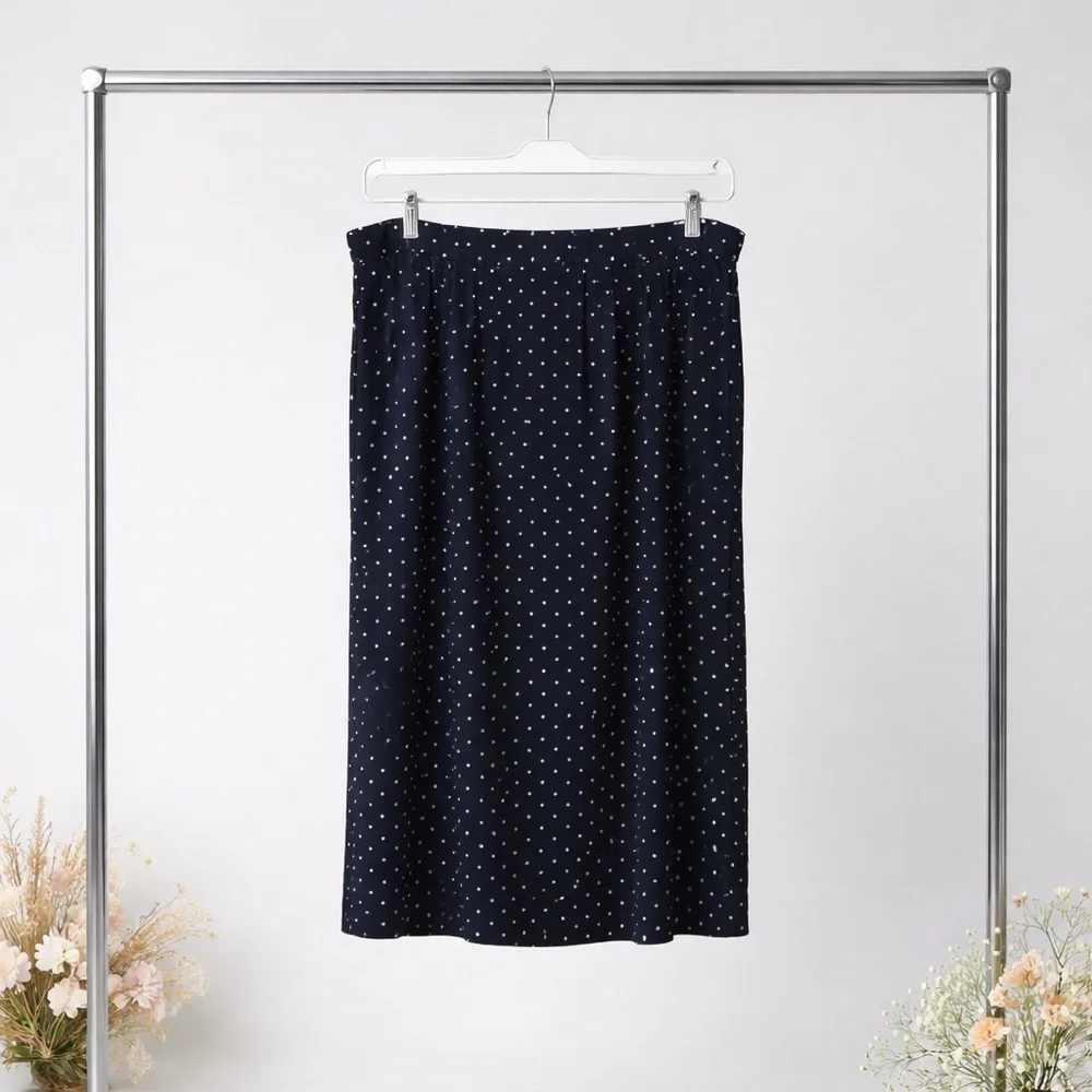 Sag Harbor Woman 1x Polkadot Polyester Maxi Skirt